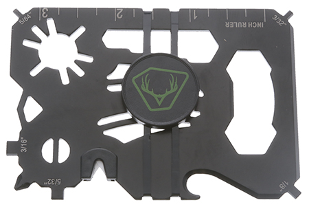 [888151026847] HME HMEWMT 20-In-1 Wallet Multi-Tool Black Metal Fixed
