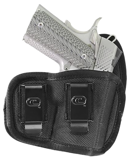 [812254021713] Crossfire Shooting Gear CRFCYCLSA1S2R The Cyclone  IWB/OWB Size 02 Black Foam Laminate Belt Clip Fits Subcompact 2-2.50" Barrel Right Hand