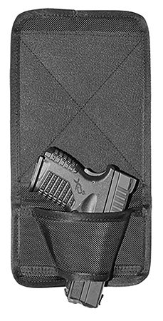 [812254022697] Crossfire Shooting Gear CRFDFNDSA1 The Defender  Bedside Size OSFA Black Ballistic Nylon Ambidextrous