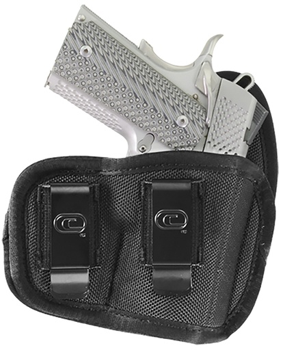 [812254021768] Crossfire Shooting Gear CRFVIGRSA1M1R The Vigor  IWB Size 01 Black Ballistic Nylon Double Belt Clip Fits Micro Fits 1-1.50" Barrel Right Hand
