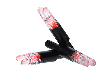 [888151027325] NAP NAPILLNXRD3PK Thunderglo Illuminated Nock Crossbow Red Half Moon/ 3 Pack