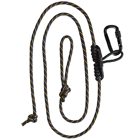 [813094021437] Muddy MUDMSA070 Safety Harness Lineman's Rope Black Nylon