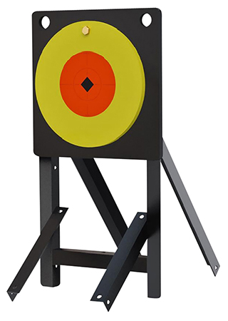 [888151031124] Birchwood Casey LCSPLR Large Range Spoiler Alert 10" Orange/Yellow AR500 Steel Bullseye 0.50" Thick Includes Crosshair Sticker