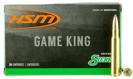 [810742023034] HSM 300641N Game King  30-06 Springfield 180 gr Sierra GameKing Spitzer Boat Tail 20 Per Box/ 20 Case
