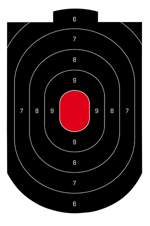 [029057356090] Birchwood Casey 35609 Dirty Bird  Oval Paper Target 12" x 18" 50 Per Pkg