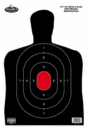 [029057357097] Birchwood Casey 35709 Dirty Bird Silhouette Target Silhouette Tagboard Target 12" x 18" 50 Per Pkg