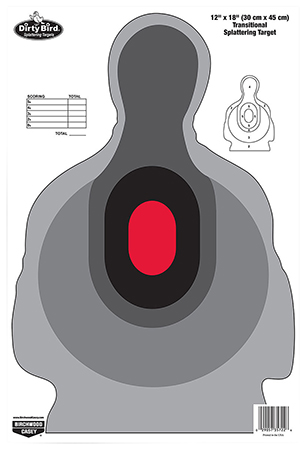 [029057357271] Birchwood Casey 35727 Dirty Bird  Silhouette Tagboard Target 12" x 18" 8 Per Pkg