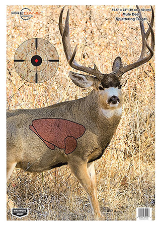 [029057354027] Birchwood Casey 35402 Pregame  Mule Deer Paper Target 16.50" x 24" 3 Per Pkg