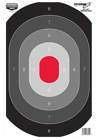 [029057370546] Birchwood Casey 37054 EZE-Scorer  Silhouette Paper Target 23" x 35" 100 Per Pkg