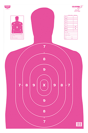[029057370409] Birchwood Casey 37040 EZE-Scorer BC-27 Silhouette Paper Target 23" x 35" 100 Per Pkg