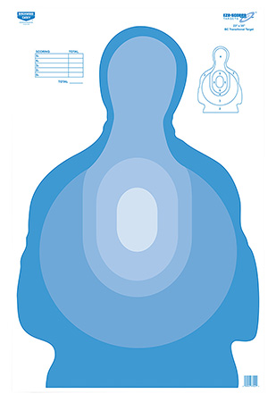 [029057370249] Birchwood Casey 37024 EZE-Scorer  Silhouette Paper Target 23" x 35" 100 Per Pkg
