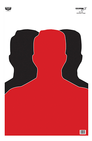 [029057370423] Birchwood Casey 37042 EZE-Scorer  Silhouette Paper Target 23" x 35" 100 Per Pkg