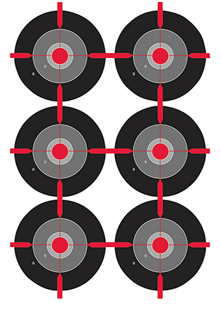 [029057357035] Birchwood Casey 35703 Dirty Bird  Bullseye Tagboard Target 12" x 18" 100 Per Pkg