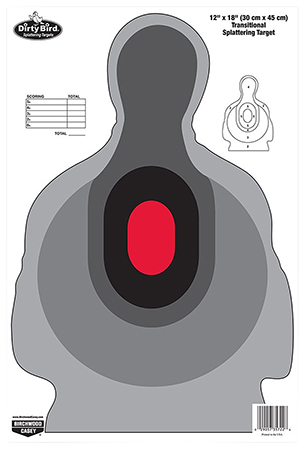 [029057357226] Birchwood Casey 35722 Dirty Bird  Silhouette Tagboard Target 12" x 18" 100 Per Pkg