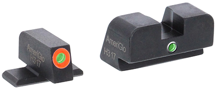 [644406908562] AmeriGlo SG201 i-Dot Sight Set for SIG Sauer  Green Tritium Orange Outline Front Sight-Green Tritium Rear Sight
