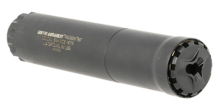 [791154085240] Griffin Armament GAPD300HDW Paladin HD 30 Cal 1.50" Black Stainless Steel 5/8"-24 tpi 300 Win Mag Rated 123dB NRR (300BlK Sub) ECO-FLOW Baffle System