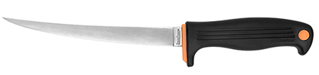[087171125701] Kershaw 1257X Clearwater  7" Fixed Fillet Plain Satin 420J2 SS Blade Black Co-polymer Handle Includes Sheath