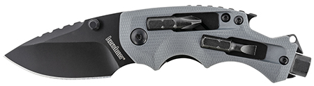 [087171048932] Kershaw 8720 Shuffle DIY 2.40" Folding Drop Point Plain Black Oxide 8Cr13MoV SS Blade Gray Glass-Filled Nylon Handle Includes Pocket Clip