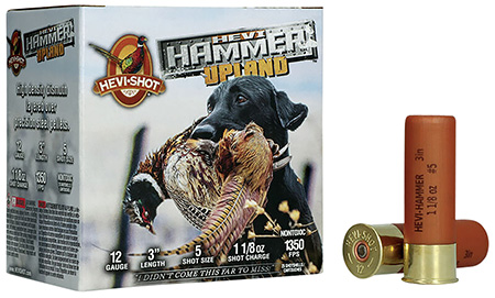 [816383004203] HEVI-Shot HS29125 HEVI-Hammer Upland 12Gauge 3" 1 1/8oz Steel/Bismuth 5Shot 25 Per Box/10 Case