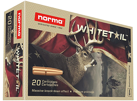 [7393923325286] Norma Ammunition 20171502 Dedicated Hunting Whitetail 7mm-08Rem 150gr Pointed Soft Point 20 Per Box/10 Case