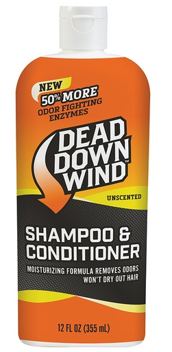 [854182006776] Dead Down Wind 121218 Shampoo/Body Wash  Odor Eliminator Unscented Scent 12 oz Bottle