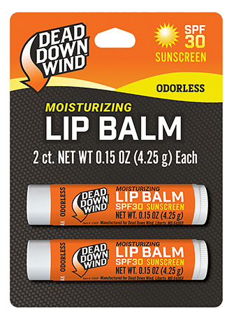 [189168000968] Dead Down Wind 1249BC Lip Balm  0.15 oz Unscented Broad Spectrum SPF 30 Sunscreen