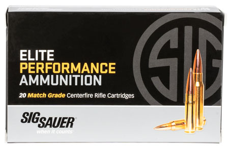 [798681552955] Sig Sauer E3WMM120 Marksman Elite  300 Win Mag 190 gr Open Tip Match 20 Per Box/ 25 Case