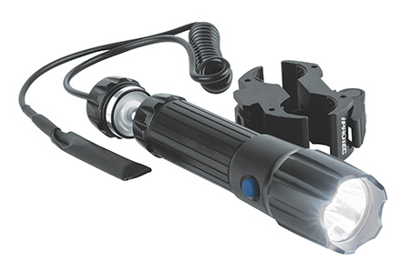 [645397012122] iProtec 6105 LG110LR Shotgun Light/Laser Combo  Black Anodized Red Laser 110 Lumens White Light