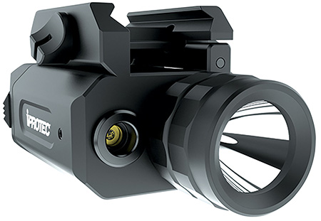 [645397931621] iProtec 6568 RM230LSR Rail-Mount Firearm Light  &  Red Laser  Black 230 Lumen White Light