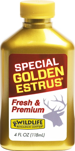 [024641040546] Wildlife Research 4054 Special Golden Estrus Buck Lure Deer Attractant Doe In Estrus Scent 4 oz Bottle