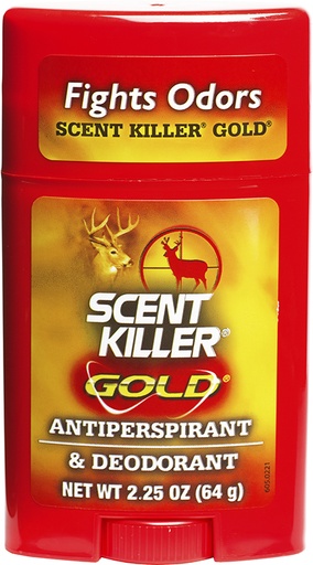 [024641012475] Wildlife Research 1247 Scent Killer Gold Antiperspirant  &  Deodorant Odor Eliminator Odorless Scent 2.25 oz Stick