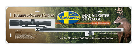 [015813920100] Mossberg 92010 OEM  20 Gauge 24" Slug Barrel w/Cantilever Mount, Fully-Rifled Bore  &  Blued Finish, For Use w/Mossberg 500  &  Maverick 88 6-Shot Models, Includes 3-9x40mm Scope