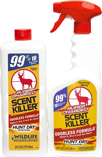 [024641005590] Wildlife Research 559 Super Charged Scent Killer Combo Odor Eliminator, Odorless Scent 24 oz Trigger Spray