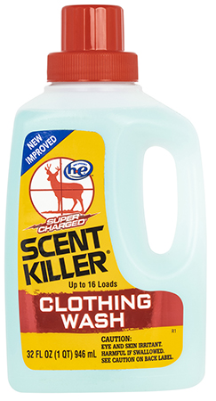 [024641546338] Wildlife Research 54633 Super Charged Clothing Wash Odor Eliminator Odorless Scent 32oz Bottle