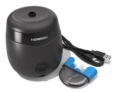 [843654004914] Thermacell E55X E-Series Rechargeable Repeller Charcoal Gray Effective 20 ft Odorless Scent Repels Mosquito Effective Up to 12 hrs