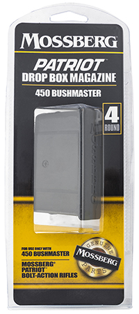 [015813950374] Mossberg 95037 Drop Box Magazine Patriot 4rd 450 Bushmaster Bolt Action Black