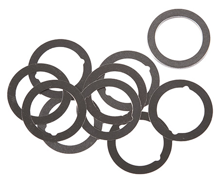 [810128160605] Dead Air DA001 Shim Kit  1/2"-28 tpi 3 Different Shim Thicknesses Included (.004", .006", .060")