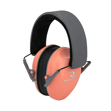 [674326293523] Radians LS0830CS Lowset Passive Muff 21 dB Over the Head Coral/Black Women 1 Pair