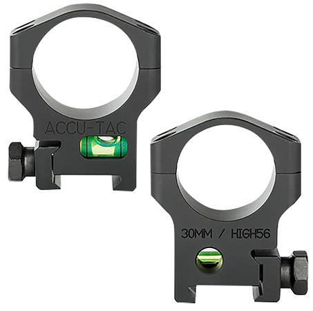[858520006084] Accu-Tac HSR300 30 MM Scope Rings  Flat Black