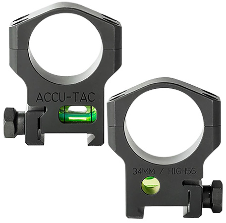 [858520006091] Accu-Tac HSR340 34 MM Scope Rings  Flat Black