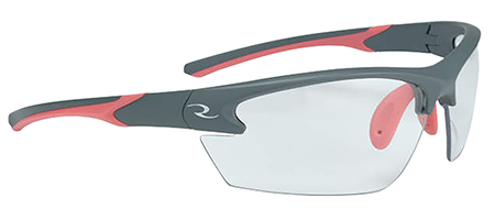 [674326302270] Radians WS6810CS Ladies Range Eyewear Women Clear Lens Gray with Coral Accents Frame