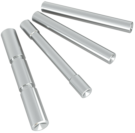 [046139039252] Cross Armory CRG4PSSV 4 Pin Set  Silver 4140 Steel for Most Glock Gen4