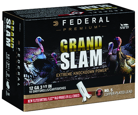 [604544631784] Federal PFCX139F5 Premium Grand Slam 12Gauge 3.50" 2oz 5Shot 10 Per Box/25 Case