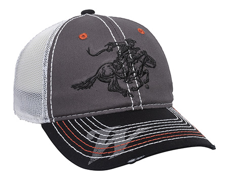 [885792387085] Outdoor Cap WIN35B Winchester Cap Cotton Twill Black/Charcoal/White Unstructured OSFA