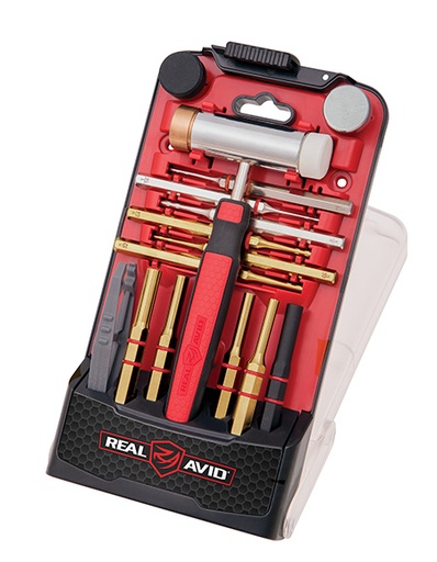 [813119013171] Real Avid AVHPS-B Accu-Punch Punch Set Brass/Nylon/Steel Universal Firearm