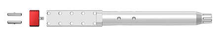 [813119013218] Real Avid AVAR10LLVB Lug-Lok Upper Vise Block Natural Aluminum w/ Stainless Steel Pins for AR-10