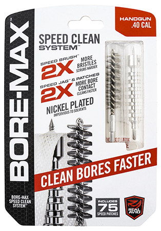 [813119013690] Real Avid AVBMSET40 Bore-Max Speed Clean Upgrade Set 40 Cal Pistol
