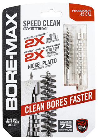 [813119013706] Real Avid AVBMSET45 Bore-Max Speed Clean Upgrade Set 45 Cal Pistol