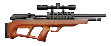 [026785013585] Beeman 1358 Under-Lever  Pre-Charged Pneumatic 22 Pellet 10+1 Shot Black Black Receiver European Hardwood Scope 4x32mm