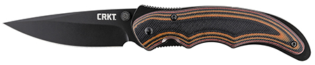 [794023110517] CRKT 1105K Endorser  3.18" Folding Drop Point Plain Black Oxide 8Cr14MoV SS Blade/Multi-Color G10 Handle Includes Pocket Clip